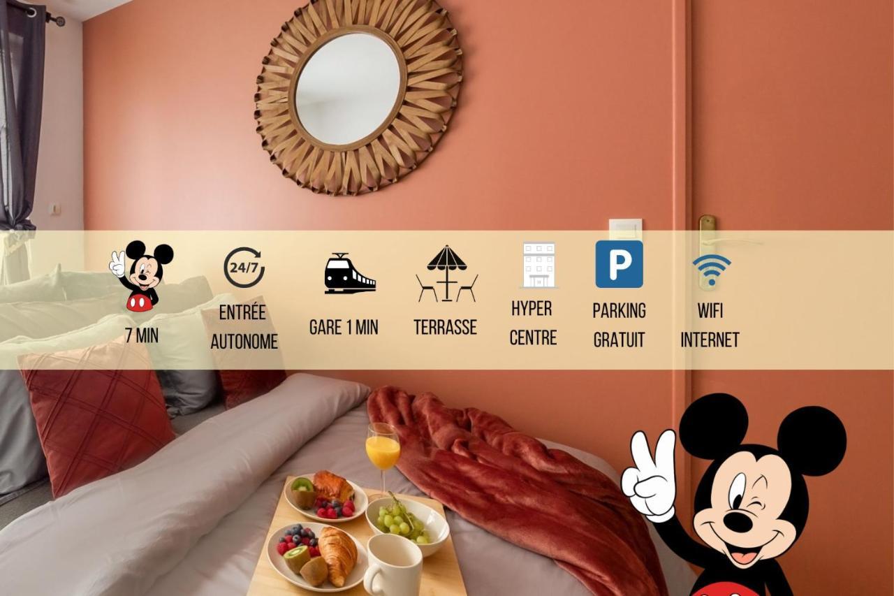La Gare, Disneyland Paris Terrasse Parking Gratuit Бюсси-Сен-Жорж Экстерьер фото